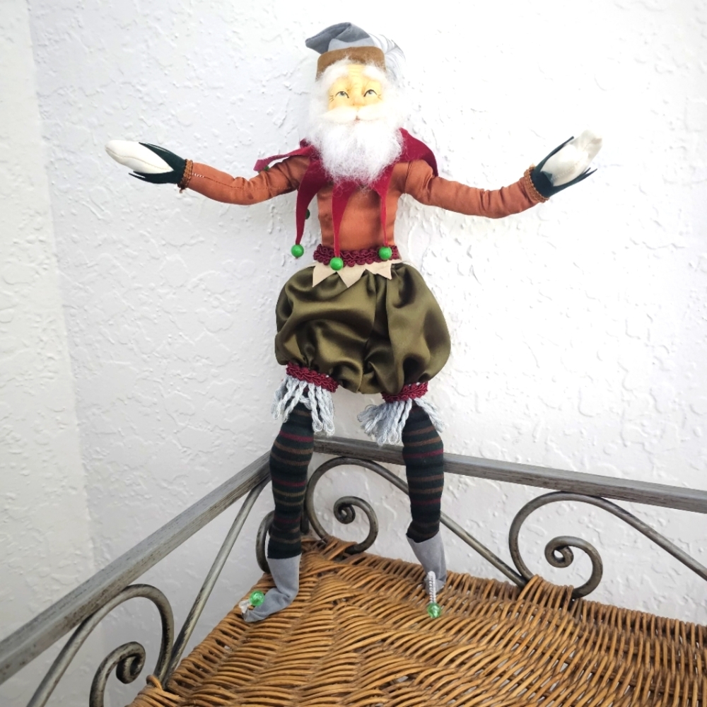 Jester, Santa Claus Elf, Scarecrow Vintage Christmas Mardi Gras Figurines - Picture 10 of 12
